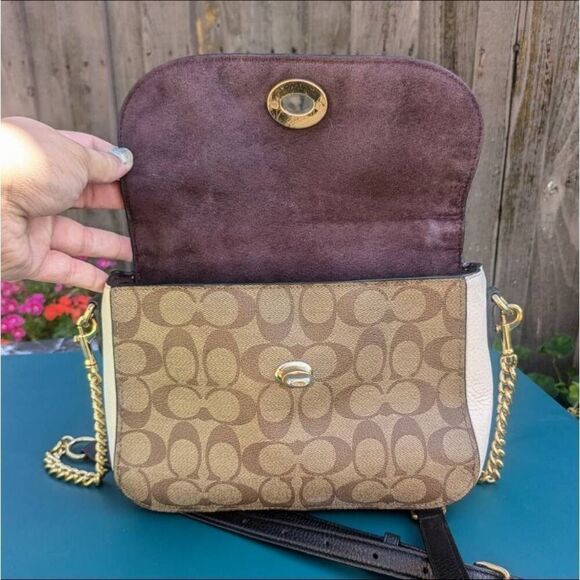 Coach Marlie Top Handle Satchel In Blocked Signature Canvas. C1563 - Picture 5 of 10